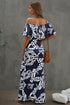 Print Off-The-Shoulder Maxi Dress